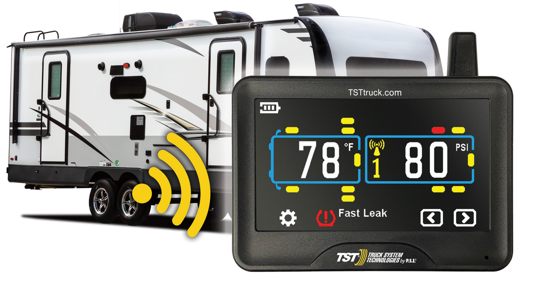 TST 770 TPMS with 4 FLOW THRU Sensors and TOUCH SCREEN Display