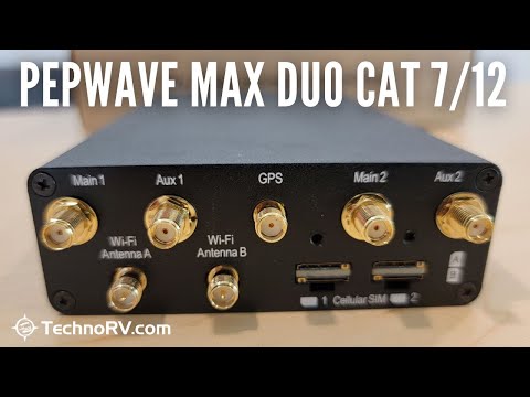 Pepwave Max Transit Pro Duo Cat 7-Cat 12 LTE Advanced Router + PrimeCare + 12V Power Supply