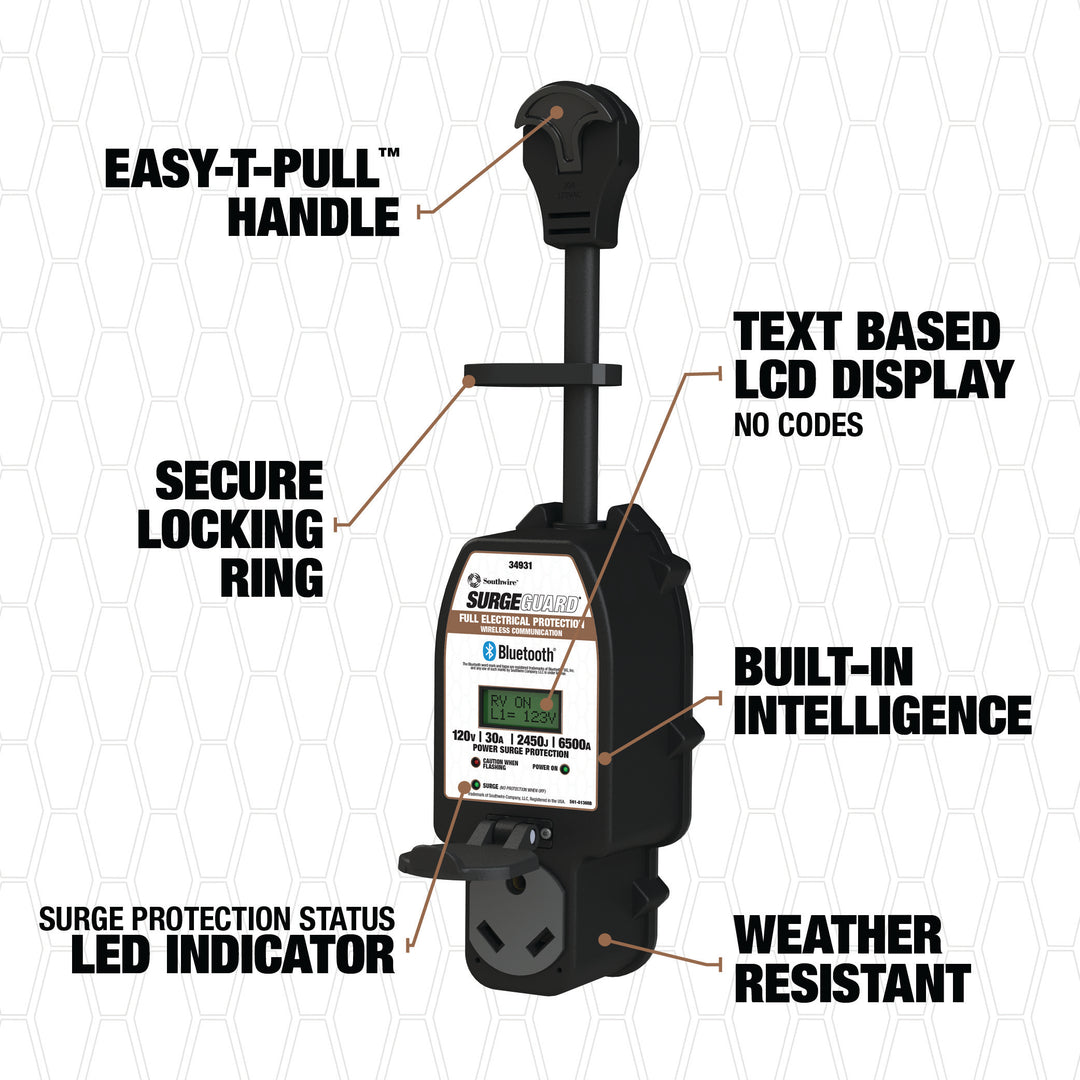 Surge Guard 34931 Portable Total Electrical Protection - 30 AMP
