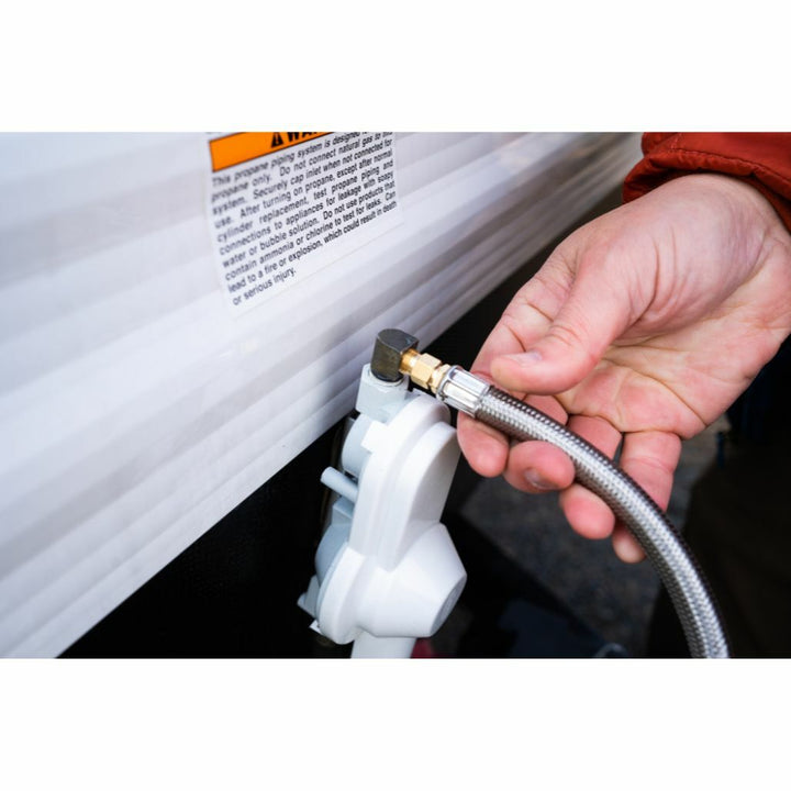 GasGear by GasStop 90 Degree Braided Stainless Hose