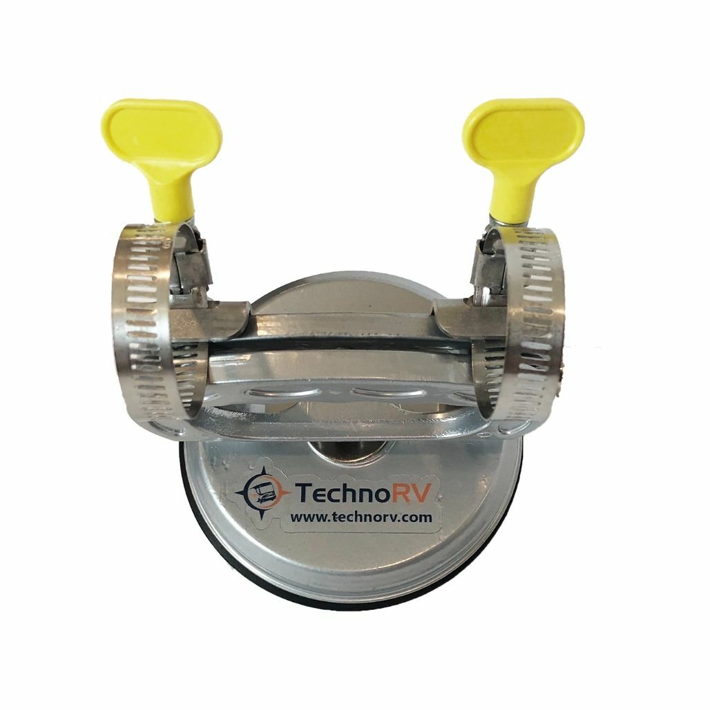 top view of suction cup antenna mount