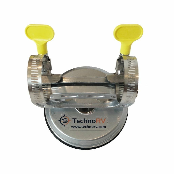 top view of suction cup antenna mount
