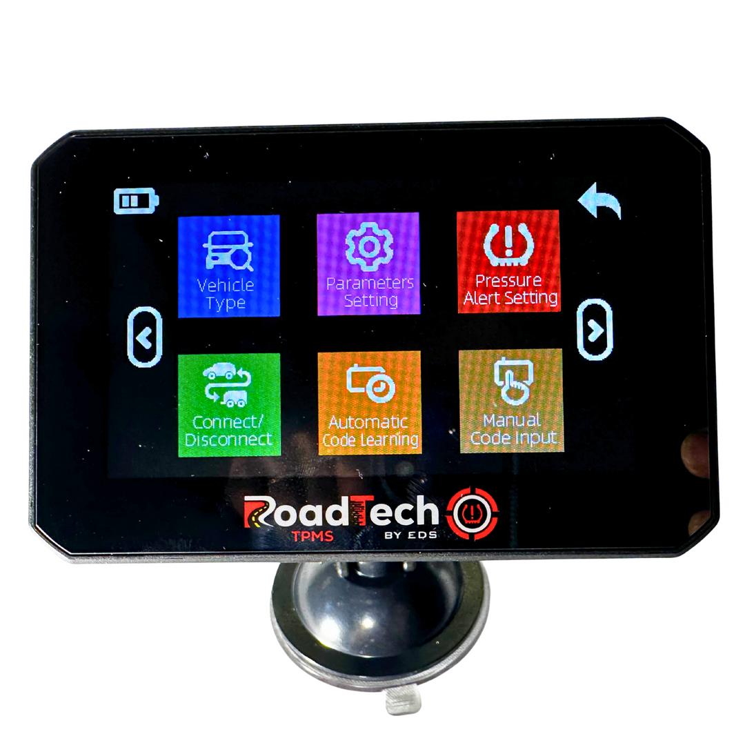 RoadTech TPMS Kit 4-12 Flow Through Sensors – Tire Pressure Monitoring System for RVs, Trailers & Tow Vehicles