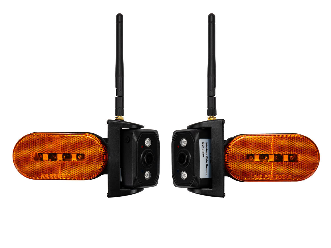 VisionWorks HD Wireless Side Marker Camera Pair - Front view of left and right camera pair