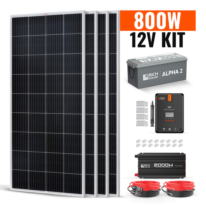 800 Watt Complete Solar Kit