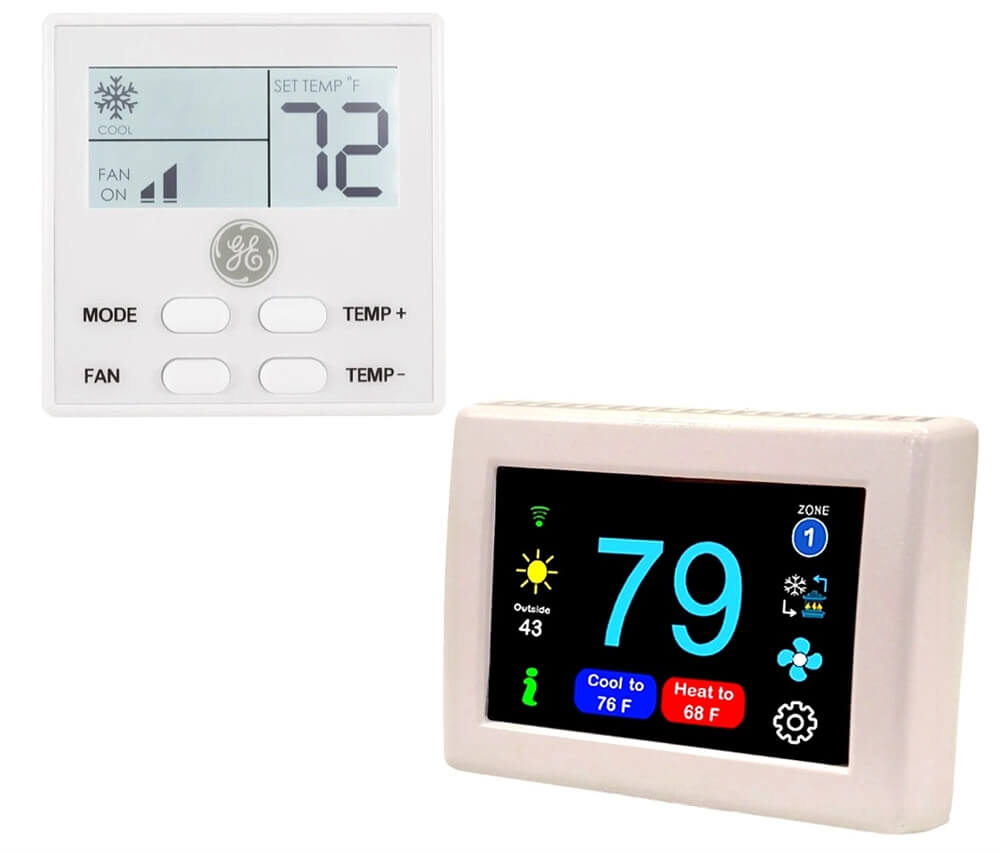 Micro-Air EasyTouch Digital RV Thermostat Replacement For Furrion Multi-Zone Replacement - WiFi and Bluetooth Enabled