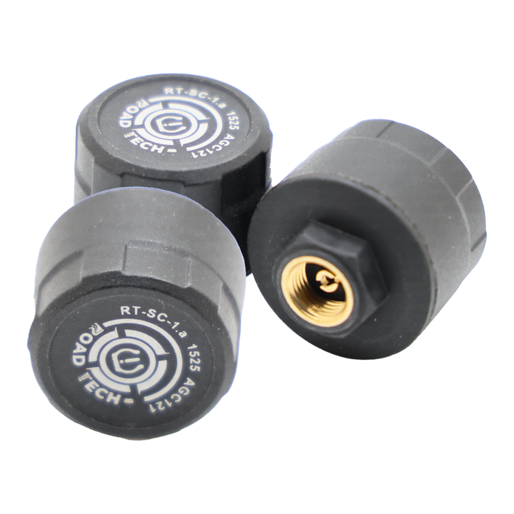 RoadTech TPMS Kit 4-12 Cap Sensors – Tire Pressure Monitoring System for RVs, Trailers & Tow Vehicles