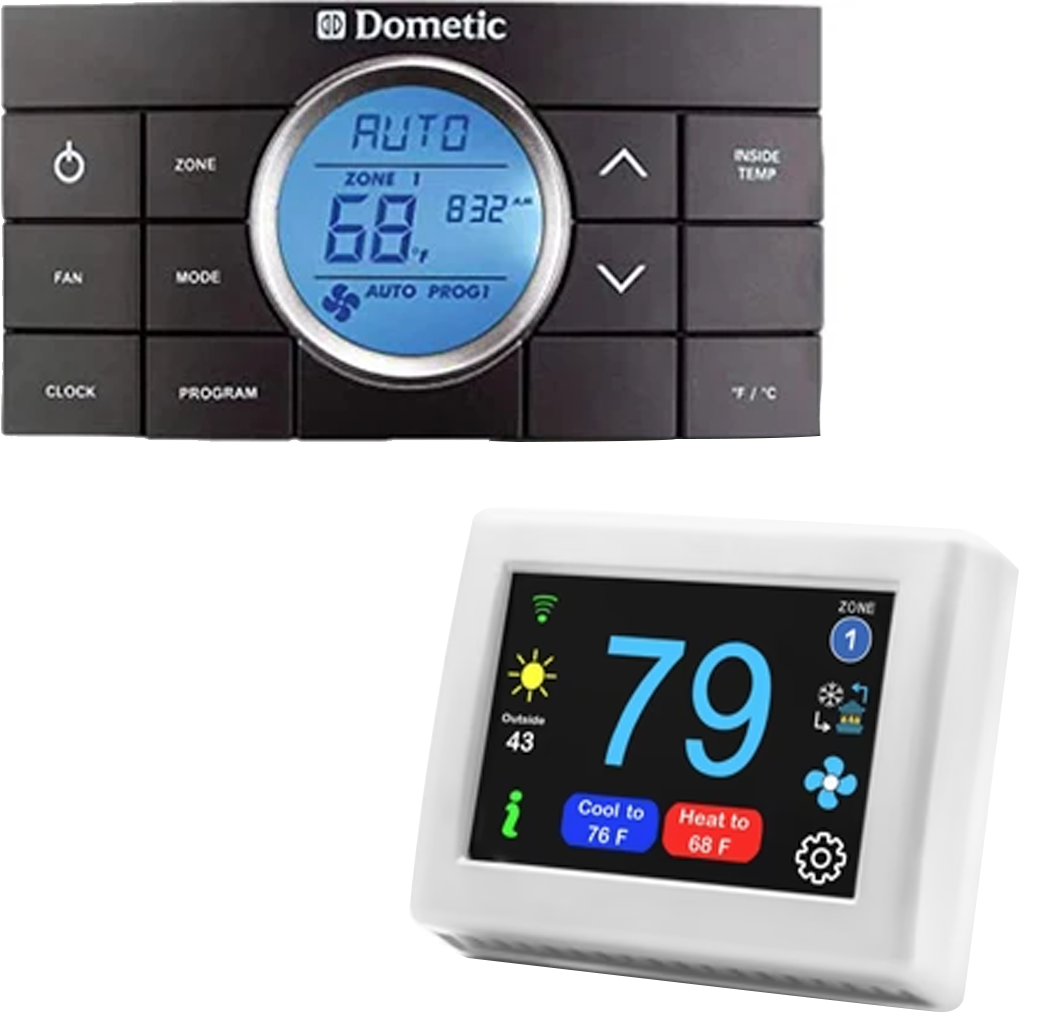 Micro-Air EasyTouch Digital RV Thermostat Replacement For Dometic 10 and 12 Button Control Replacement - WiFi and Bluetooth Enabled