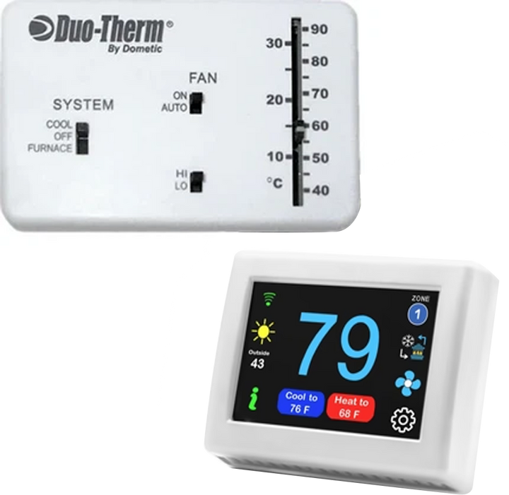 Micro-Air EasyTouch Digital RV Thermostat Replacement For Dometic Duotherm Analog - WiFi and Bluetooth Enabled