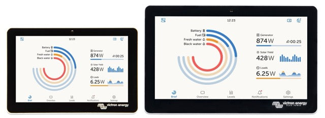 Victron Energy GX Touch 50 & GX Touch 70 - Waterproof Display for Cerbo GX MK2