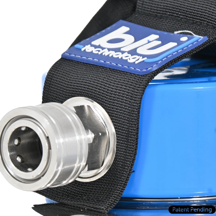 GoBluTech ELITE Portable Water Softener | Stainless Steel Housing, 10,000 Grain Resin, Stainless Steel Garden Hose Quick Connects