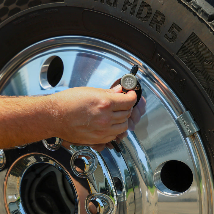 RoadTech TPMS Kit 4-12 Flow Through Sensors – Tire Pressure Monitoring System for RVs, Trailers & Tow Vehicles