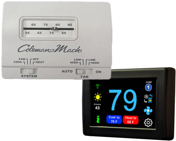 Micro-Air EasyTouch Digital RV Thermostat Replacement For Coleman Mach Replacement - 12 VDC Only - WiFi and Bluetooth Enabled