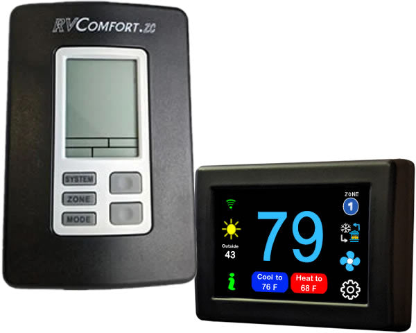 Micro-Air EasyTouch Digital RV Thermostat Replacement For Coleman RV Comfort Multi-Zone Replacement - WiFi and Bluetooth Enabled
