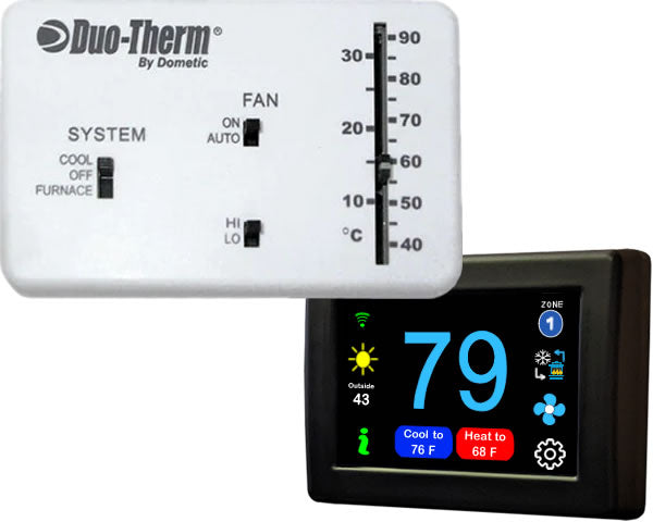 Micro-Air EasyTouch Digital RV Thermostat Replacement For Dometic Duotherm Analog - WiFi and Bluetooth Enabled