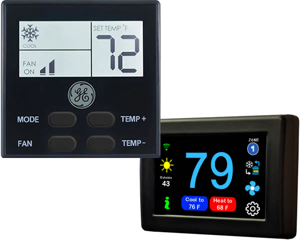Micro-Air EasyTouch Digital RV Thermostat Replacement For GE Single Zone Replacement - WiFi and Bluetooth Enabled