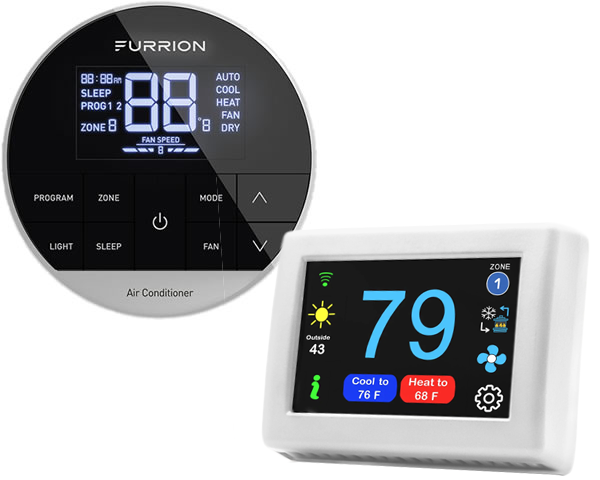 Micro-Air EasyTouch Digital RV Thermostat Replacement For Furrion Multi-Zone Replacement - WiFi and Bluetooth Enabled