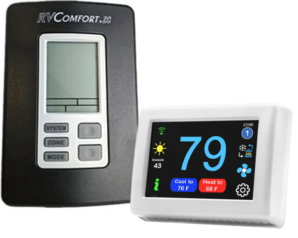 Micro-Air EasyTouch Digital RV Thermostat Replacement For Coleman RV Comfort Multi-Zone Replacement - WiFi and Bluetooth Enabled