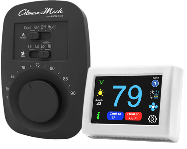 Micro-Air EasyTouch Digital RV Thermostat Replacement For Coleman Mach Analog Replacement - WiFi and Bluetooth Enabled