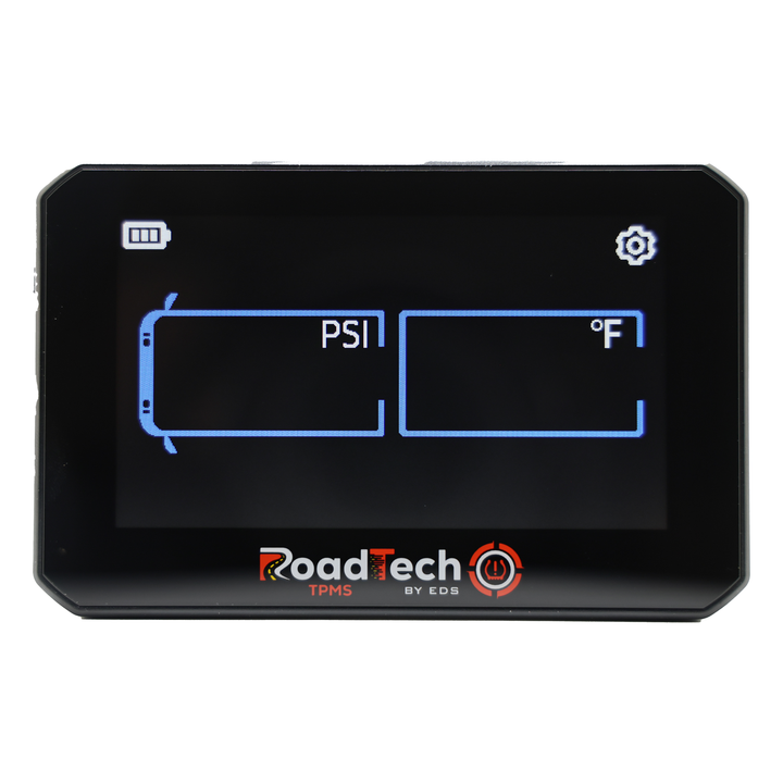 RoadTech TPMS Kit 4-12 Flow Through Sensors – Tire Pressure Monitoring System for RVs, Trailers & Tow Vehicles