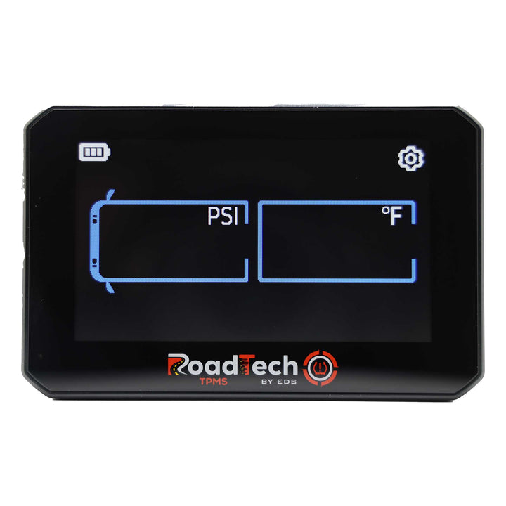 RoadTech TPMS Kit 4-12 Flow Through Sensors – Tire Pressure Monitoring System for RVs, Trailers & Tow Vehicles