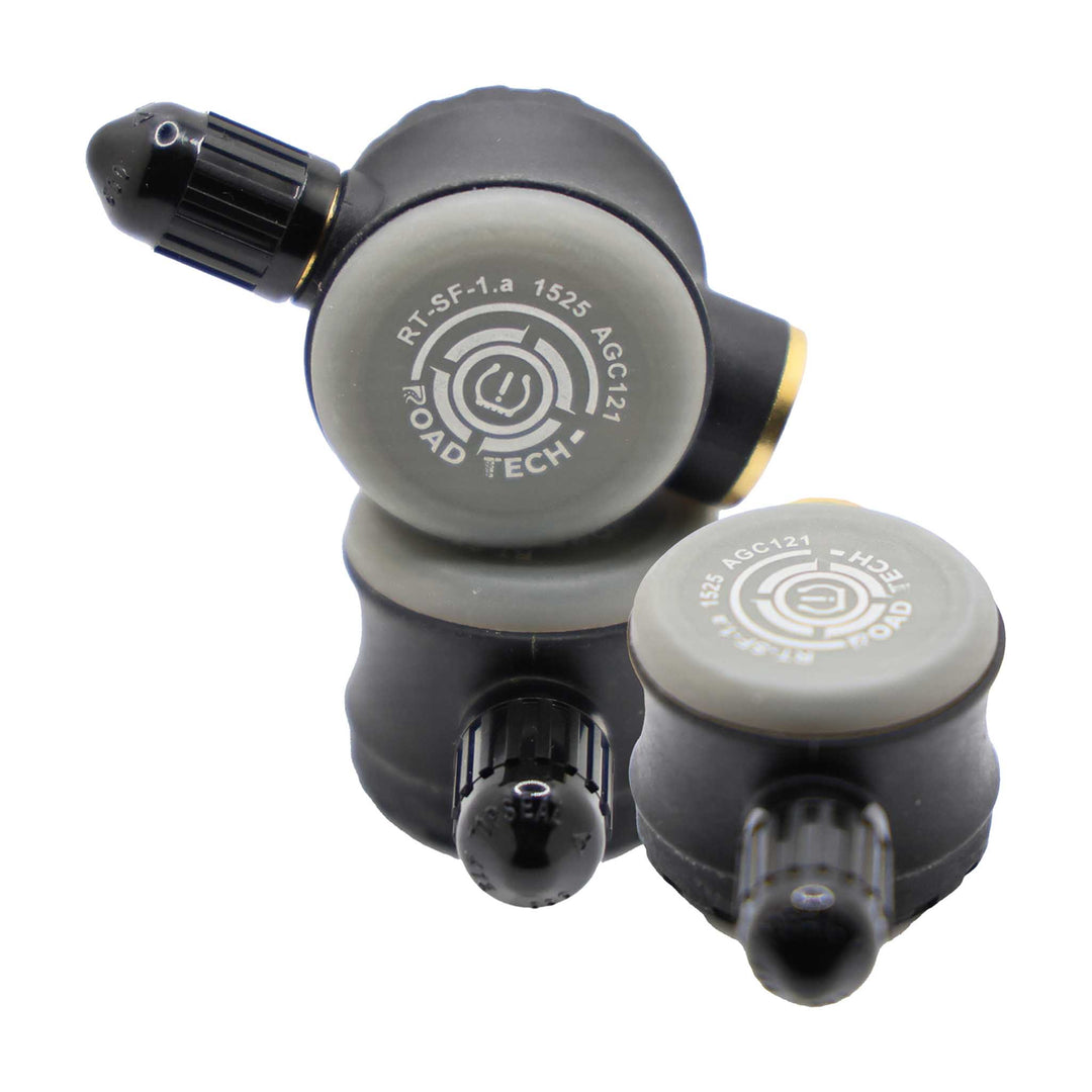 RoadTech TPMS Kit 4-12 Flow Through Sensors – Tire Pressure Monitoring System for RVs, Trailers & Tow Vehicles