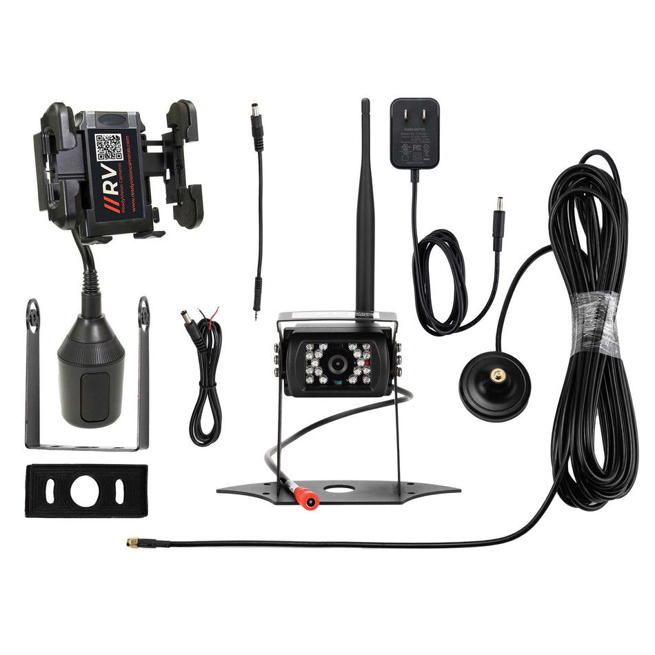 ReadyVision Heavy-Duty Wi-Fi RV Camera Kit - RV camera kit contents