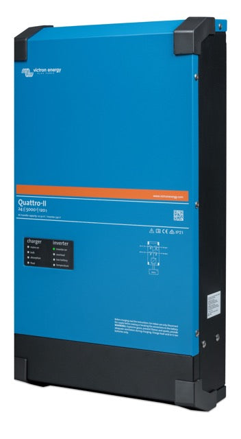 Victron Energy Quattro-II - Slim, Dual AC Input Inverter-Charger