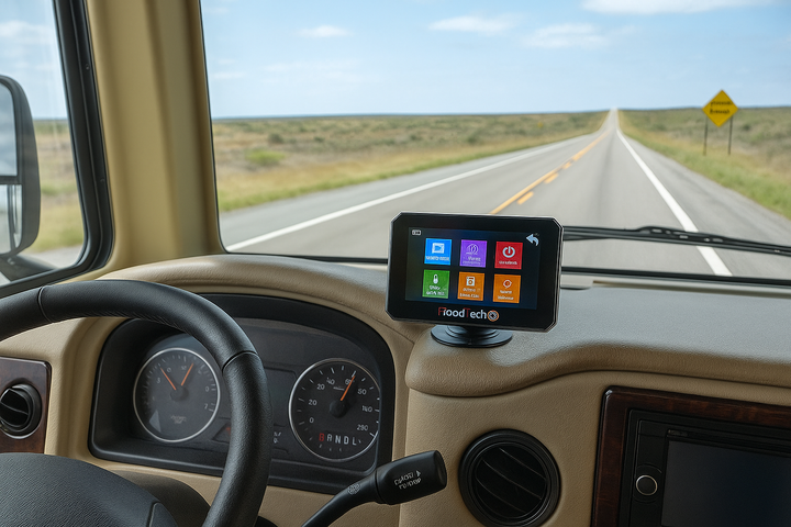 RoadTech TPMS Kit 4-12 Flow Through Sensors – Tire Pressure Monitoring System for RVs, Trailers & Tow Vehicles