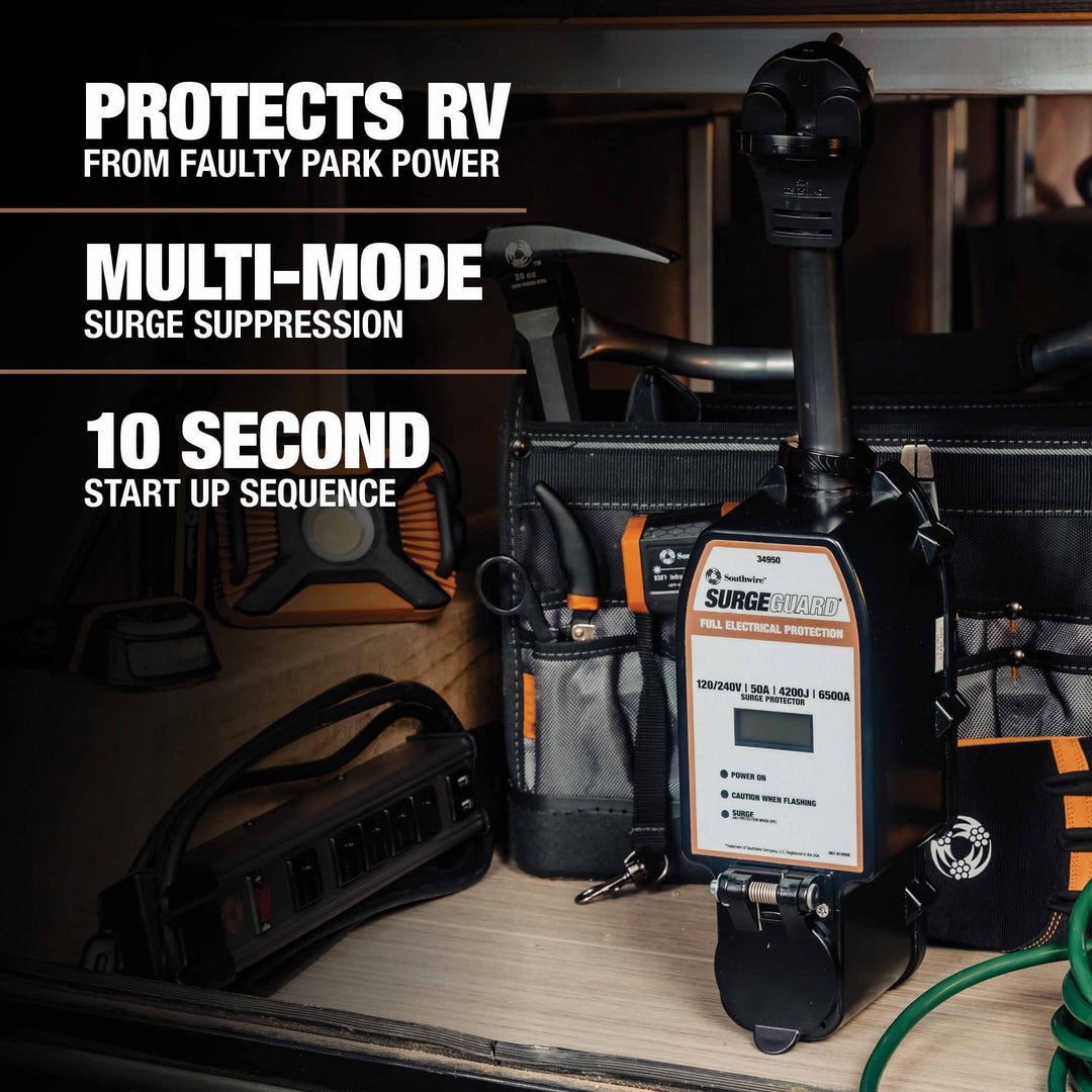 Surge Guard 34950 Portable Total Electrical Protection - 50 AMP