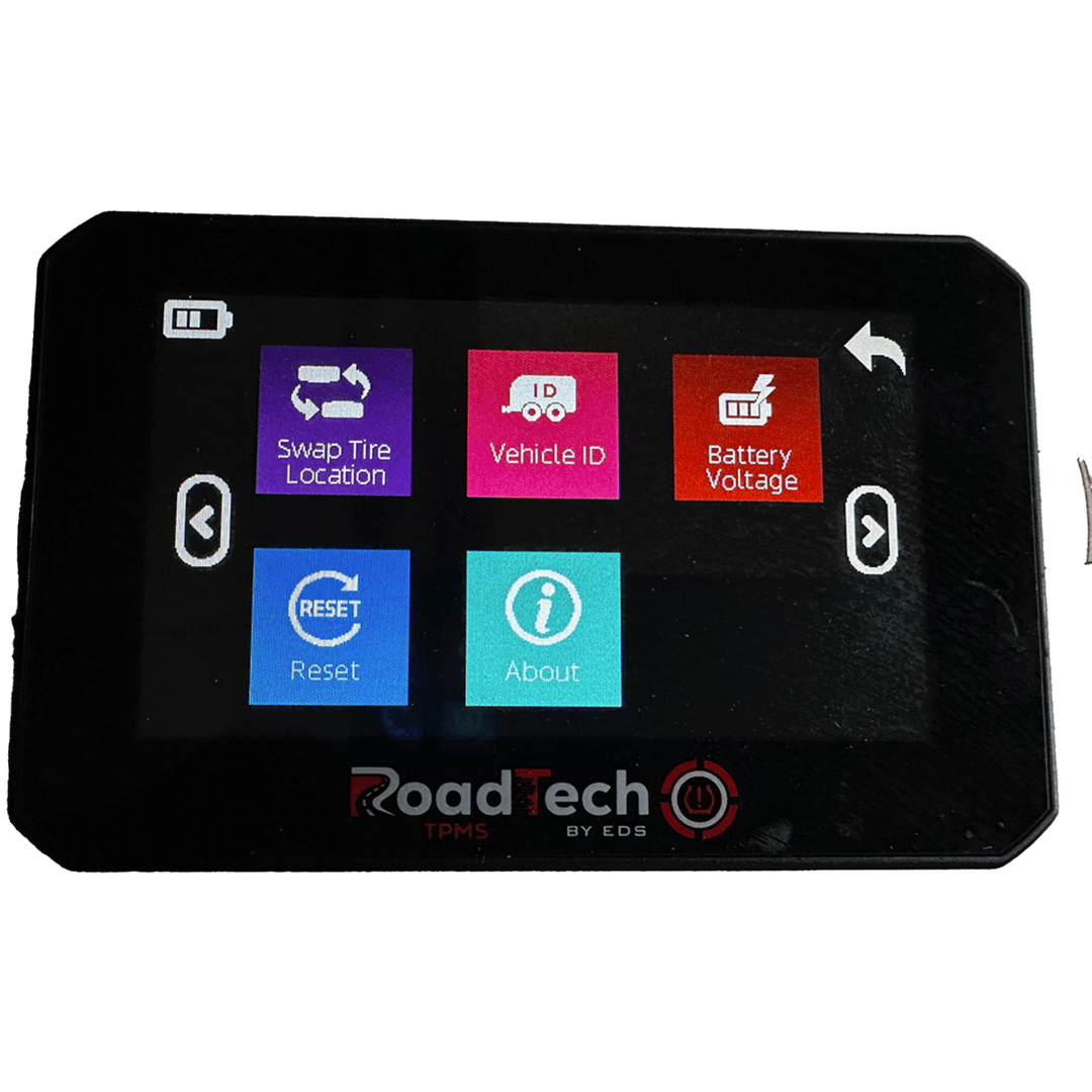 RoadTech TPMS Kit 4-12 Cap Sensors – Tire Pressure Monitoring System for RVs, Trailers & Tow Vehicles