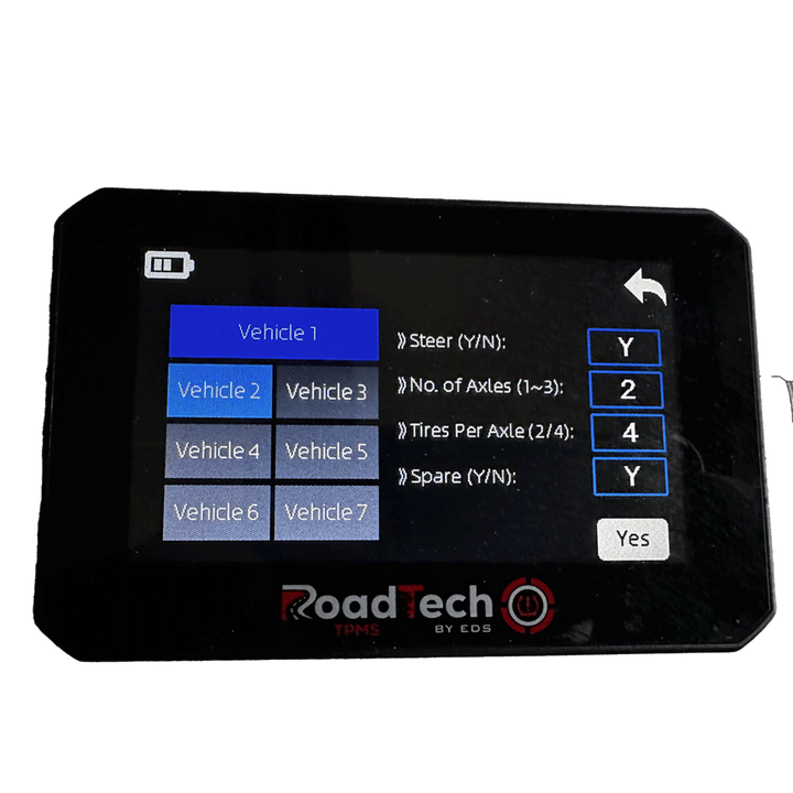 RoadTech TPMS Kit 4-12 Cap Sensors – Tire Pressure Monitoring System for RVs, Trailers & Tow Vehicles