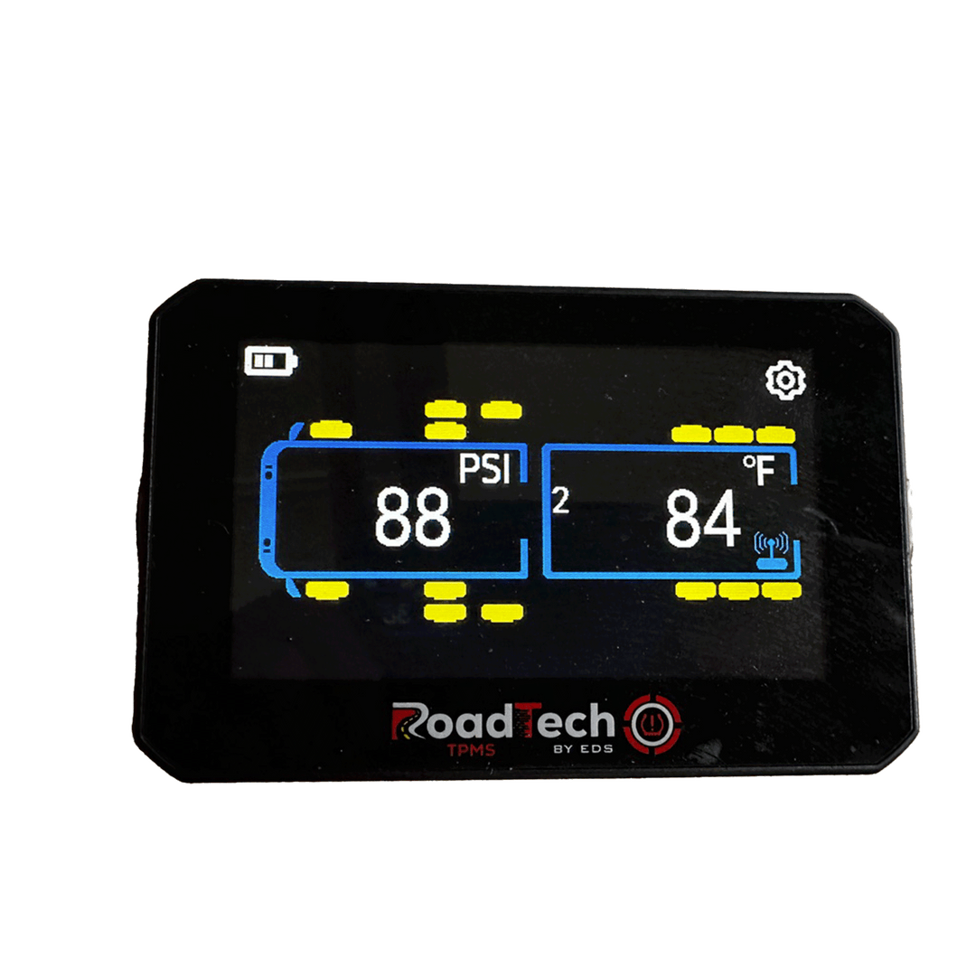 RoadTech TPMS Kit 4-12 Cap Sensors – Tire Pressure Monitoring System for RVs, Trailers & Tow Vehicles