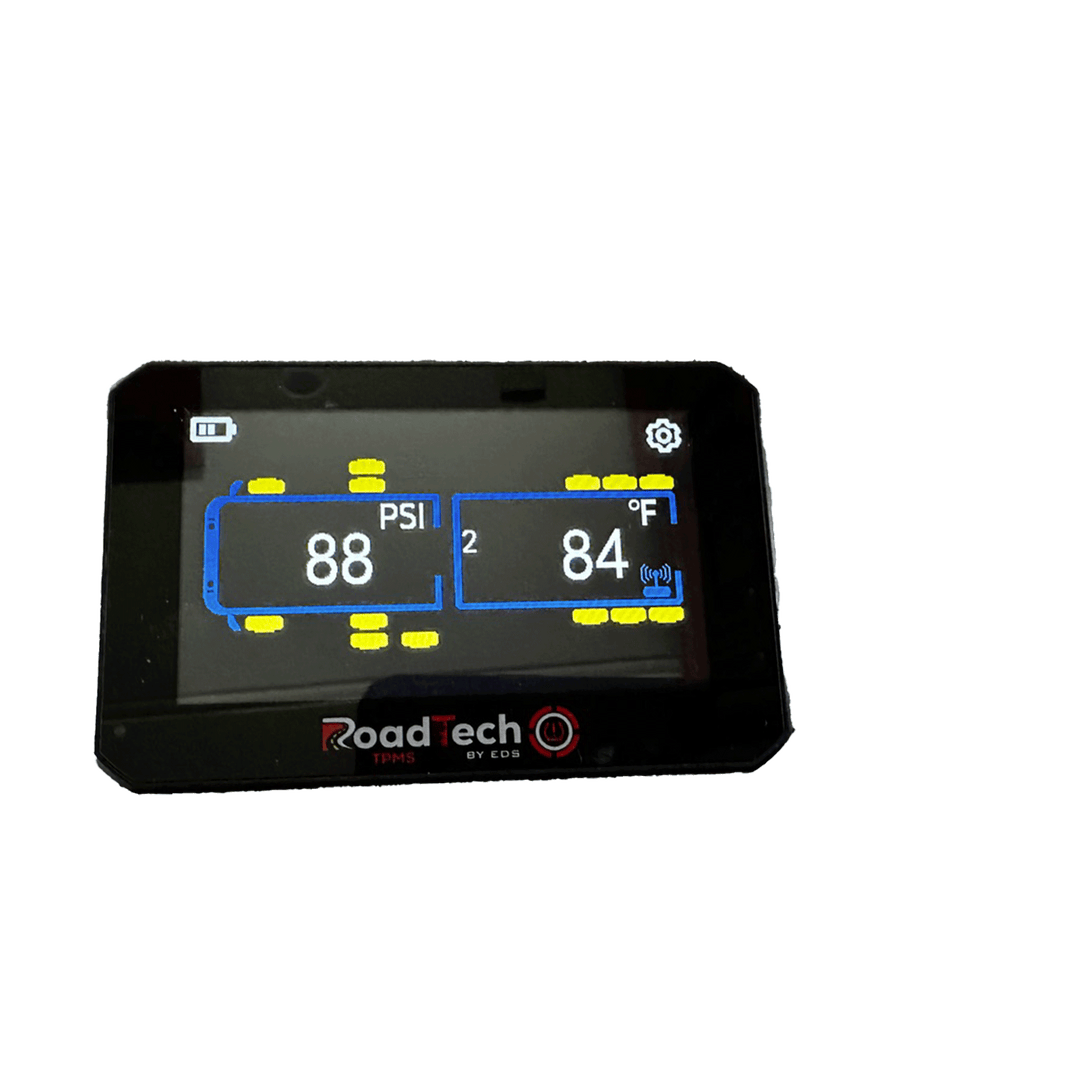 RoadTech TPMS Kit 4-12 Cap Sensors – Tire Pressure Monitoring System for RVs, Trailers & Tow Vehicles