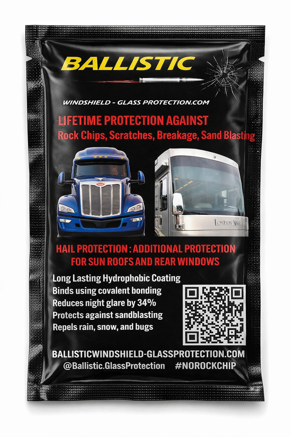 Ballistic Glass Protection For RV, Truck, Car, or SUV