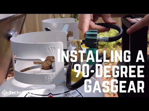 GasGear by GasStop 90 Degree Braided Stainless Hose