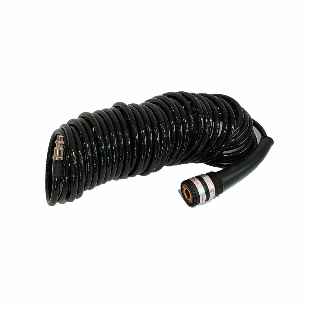 VIAIR black braided extension air hose with quick connections