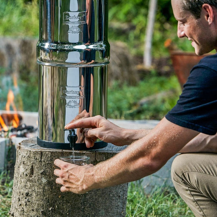 Clean, filtered water at your campsite without using plastic bottles