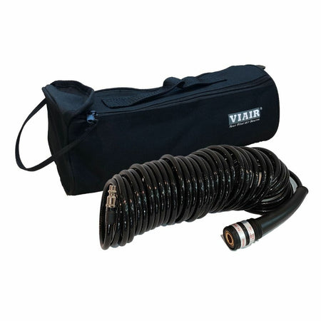 VIAIR 30-foot black braided extension air hose with carry bag