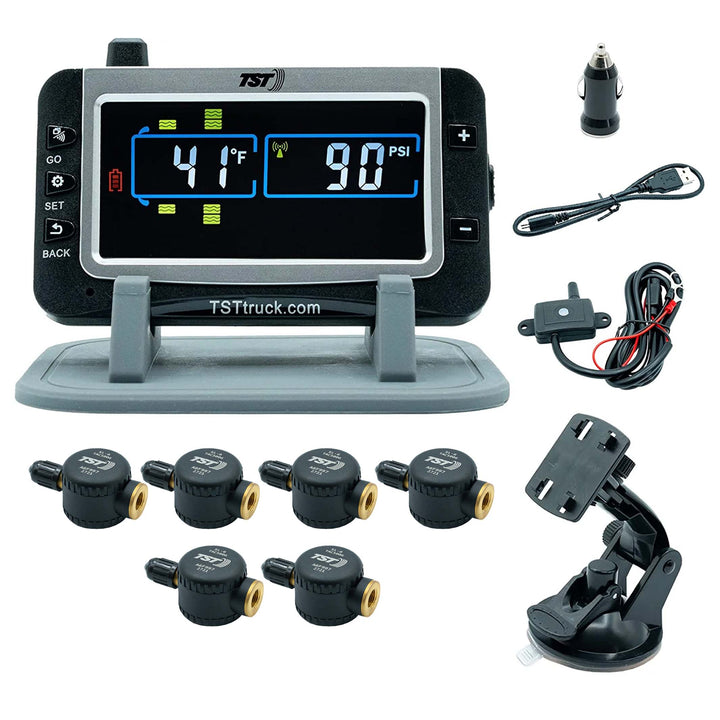 TST 507 TPMS with 4 to 8 FLOW THRU Sensors and COLOR Display